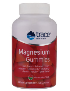 Magnesium Gummies, Watermelon - 120 gummies | Trace Minerals