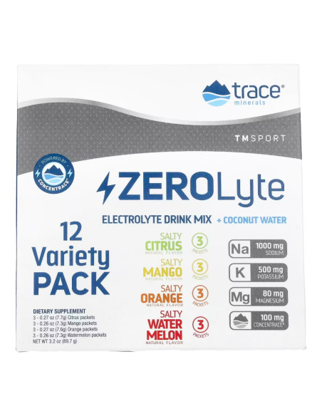 ZEROLyte 12 Variety Pack - 12 packets | Trace Minerals