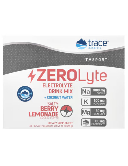 ZEROLyte, Salty Berry Lemonade - 30 packets | Trace Minerals