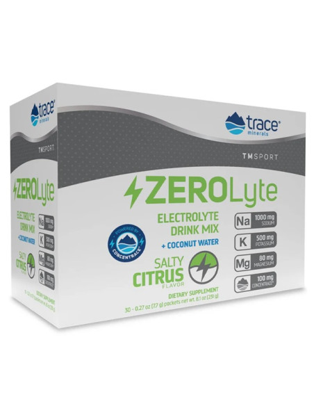 ZEROLyte, Salty Citrus - 30 packets | Trace Minerals