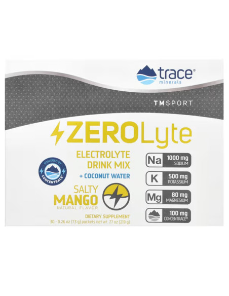 ZEROLyte, Salty Mango - 30 packets | Trace Minerals