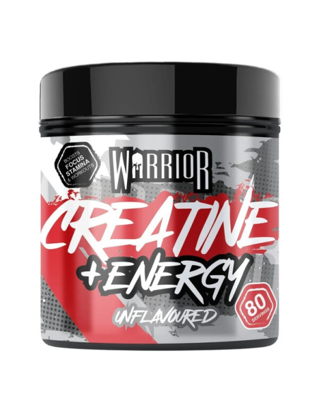 Creatine + Energy, Unflavoured - 360g | Warrior