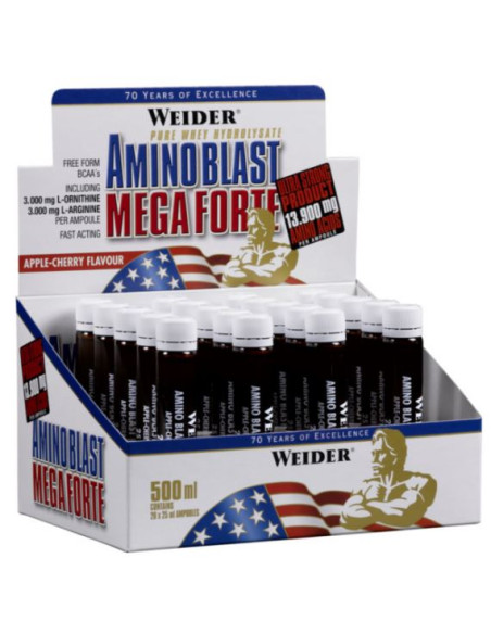 Amino Blast Mega Forte, Apple-Cherry - 20 x 25 ml. | Weider