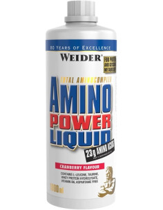 Amino Power Liquid, Cranberry - 1000 ml. | Weider