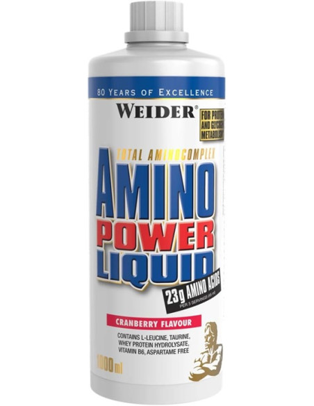 Amino Power Liquid, Cranberry - 1000 ml. | Weider