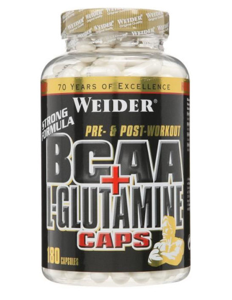 BCAA + L-Glutamine Caps - 180 caps | Weider