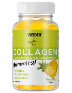 Collagen, Pineapple Flavour - 50 gummies | Weider