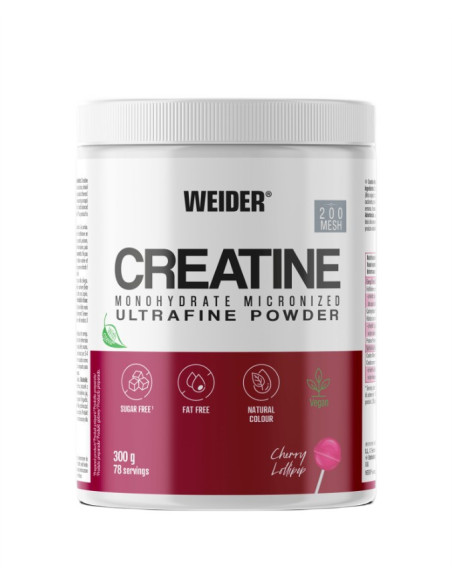Creatine Monohydrate Micronized, Cherry Lollipop - 300g | Weider
