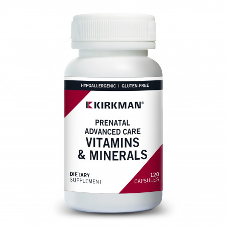 Prenatal Advanced Care Vitamins & Minerals with 5-MTHF - 120 | Kirkman Labs – official product image 1