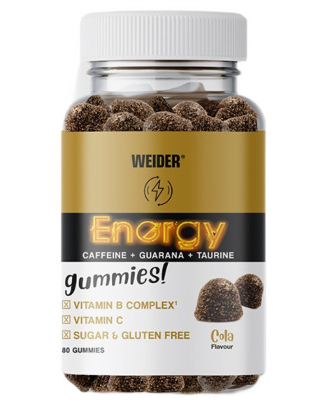 Energy Gummies, Cola - 80 gummies | Weider