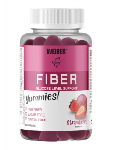 Fiber, Strawberry - 36 gummies | Weider