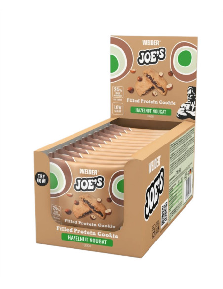 Filled Protein Cookie, Hazelnut Nougat - 12 x 60g | Weider