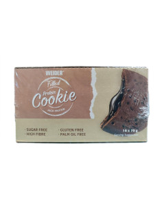 Filled Protein Cookie, Triple Chocolate - 10 x 70g | Weider