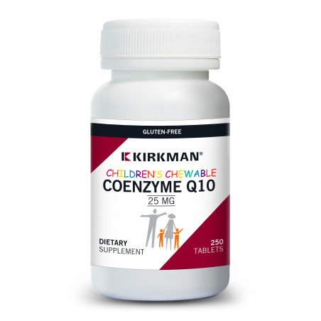 Coenzyme Q10 25 mg Chewable Tablets - 250 Tablets | Kirkman Labs