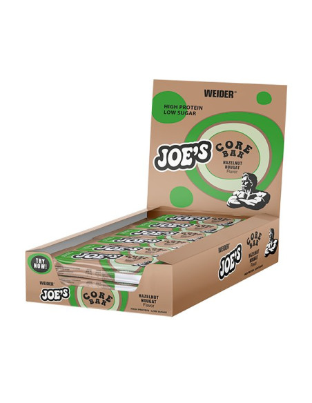 Joe's Core Bar, Hazelnut Nougat - 12 x 45g | Weider