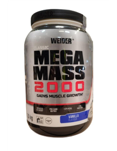 Mega Mass 2000, Vanilla - 1500g | Weider