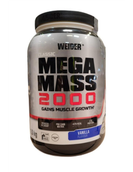 Mega Mass 2000, Vanilla - 1500g | Weider