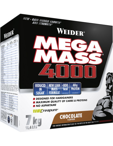 Mega Mass 4000, Strawberry - 7000g | Weider