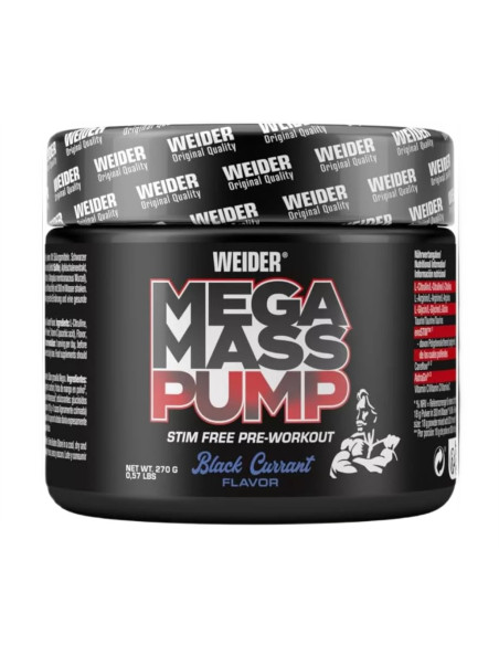 Mega Mass Pump, Blackcurrant - 270g | Weider