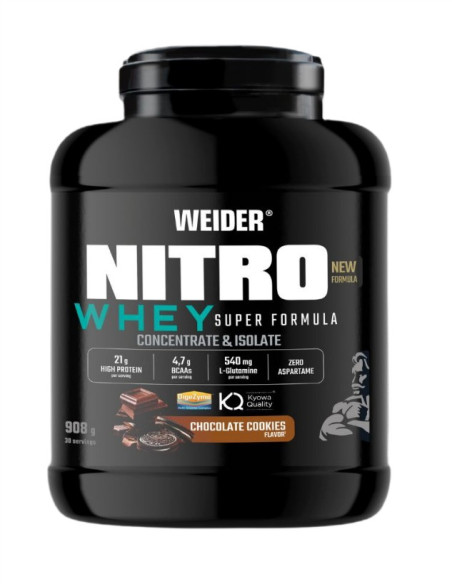 Nitro Whey Super Formula, Chocolate Cookies - 908g | Weider