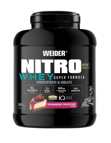 Nitro Whey Super Formula, Strawberry Cheesecake - 908g | Weider