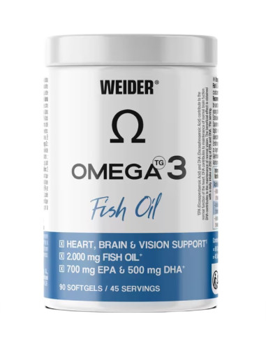 Omega 3 Fish Oil, 2000mg - 90 softgels | Weider
