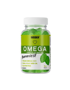 Omega Gummies, Lime - 50 gummies | Weider