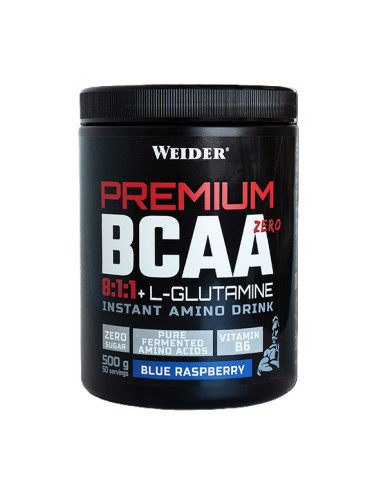 Premium BCAA Zero, Blue Raspberry - 500g | Weider
