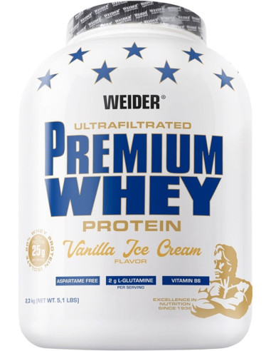 Premium Whey, Vanilla Ice Cream - 2300g | Weider