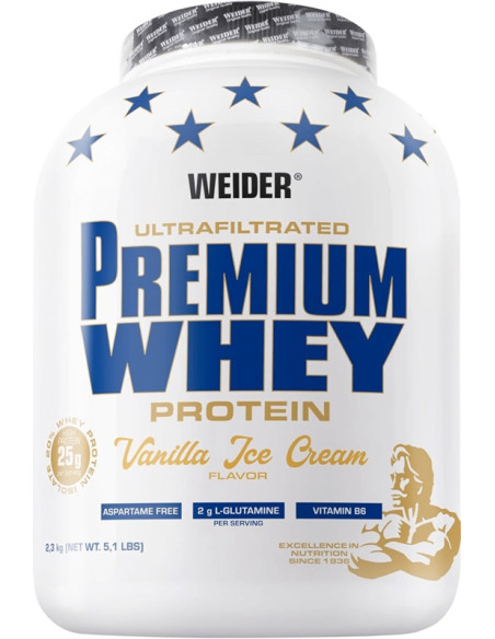 Premium Whey, Vanilla Ice Cream - 2300g | Weider