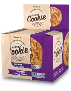 Protein Cookie, Caramel Choco Fudge - 12 x 90g | Weider