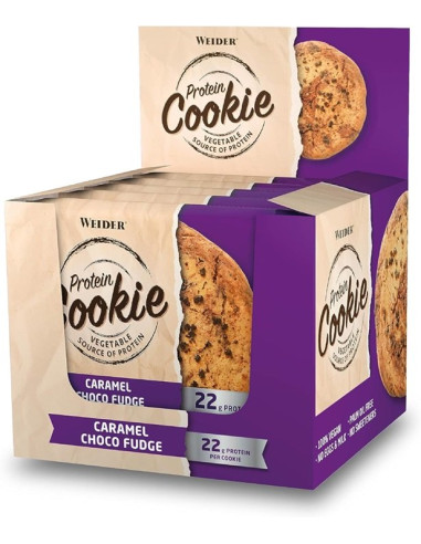 Protein Cookie, Caramel Choco Fudge - 12 x 90g...
