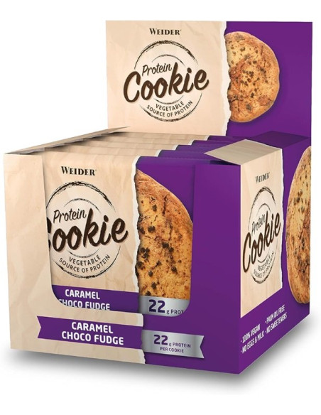 Protein Cookie, Caramel Choco Fudge - 12 x 90g | Weider