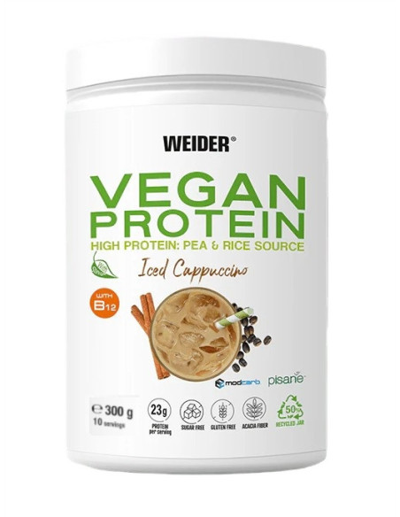 Vegan Protein, Iced Cappuccino - 300g | Weider