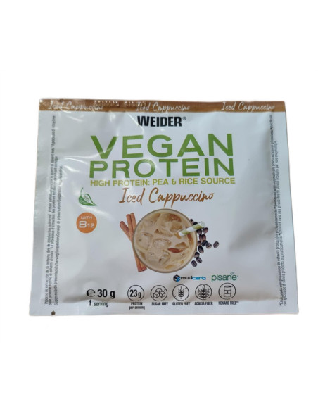 Vegan Protein, Iced Cappuccino - 30g (1 serving) | Weider