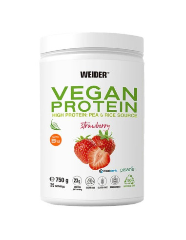Vegan Protein, Strawberry - 750g | Weider