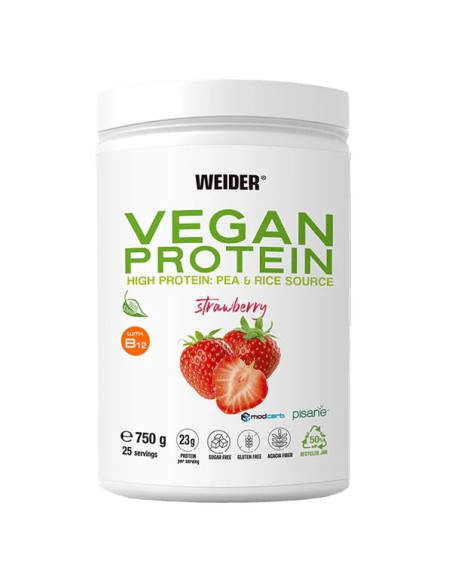 Vegan Protein, Strawberry - 750g | Weider