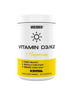 Vitamin D3/K2 + Magnesium - 120 caps | Weider