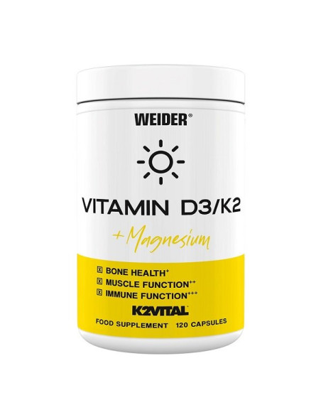 Vitamin D3/K2 + Magnesium - 120 caps | Weider