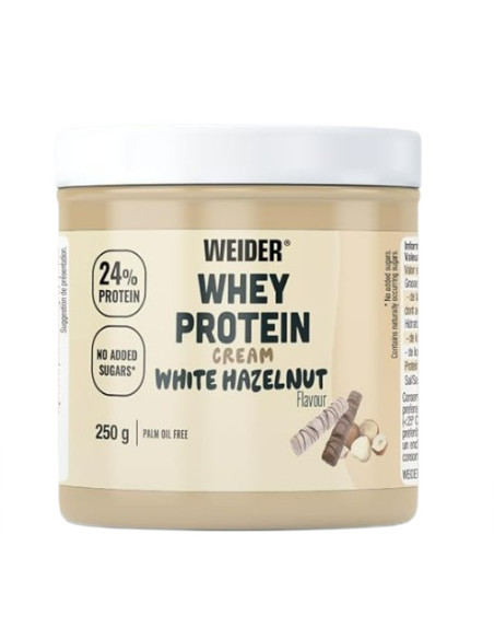 Whey Protein Cream, White Hazelnut (EAN 8414192348284) - 250g | Weider