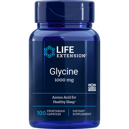 Glycine - 100 vegetarian capsules | Life Extension