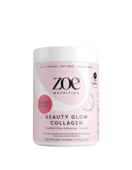 Beauty Glow Collagen, Raspberry - 250g | ZOE Nutrition