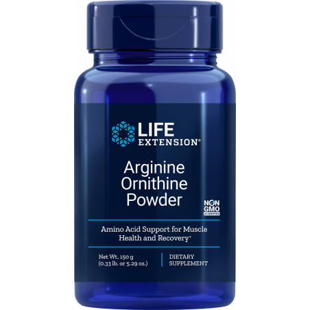 Arginine Ornithine Powder - 150 grams | Life Extension