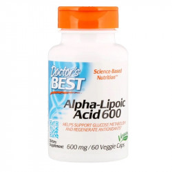 Alpha-Lipoic Acid 600mg, 60 Capsules - Doctor's Best