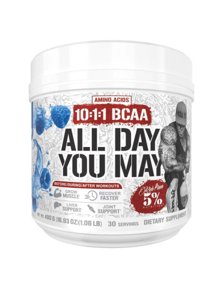 AllDayYouMay - Legendary Series, Blue Raspberry - 480g | 5% Nutrition