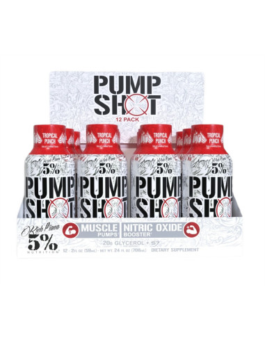 Pump Shot, Tropical Punch - 12 x 59 ml. | 5%...