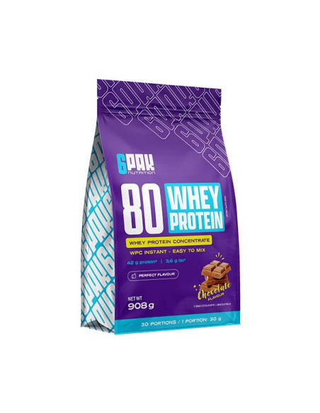 80 Whey Protein, Chocolate - 908g | 6PAK