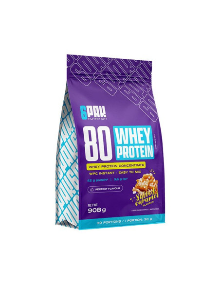 80 Whey Protein, Salted Caramel - 908g | 6PAK