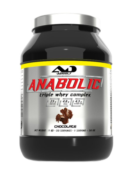 Anabolic Triple Whey Complex, Chocolate - 1000g | Addict Sport Nutrition