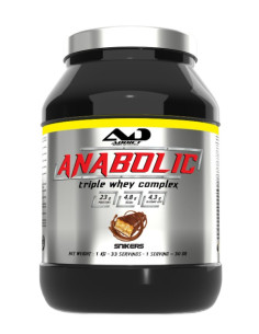 Anabolic Triple Whey Complex, Snikers - 1000g | Addict...